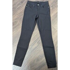 PrAna Brenna Moto Pants Women's Size 0S 26/27 Black Skinny Stretch (98)